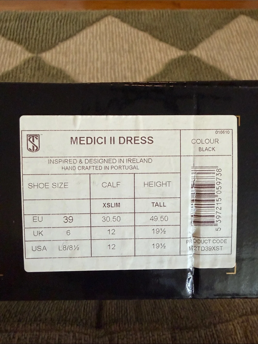 Medici II Dress Tall Boots — Black